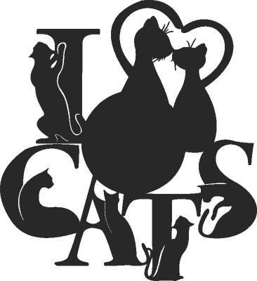 Cat Clock Pet Lovers  lovers  - For Laser Cut DXF CDR SVG Files - free download